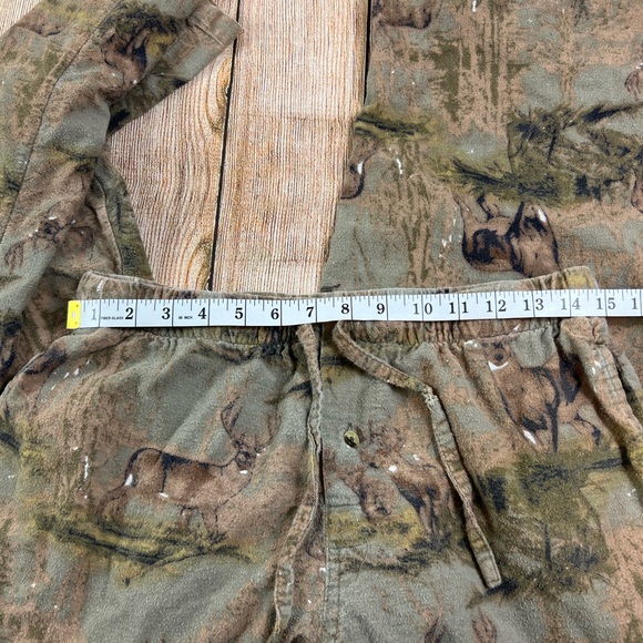 Vintage Original Cold Storage Pajama Pants Pockets Whitetail Deer Size Large T - Picture 6 of 8